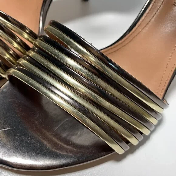 BCBG Maxazria - Brand New - Valai Strappy Metallic Stiletto - Size 8 - Picture 13 of 13
